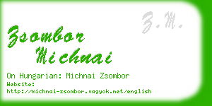 zsombor michnai business card
